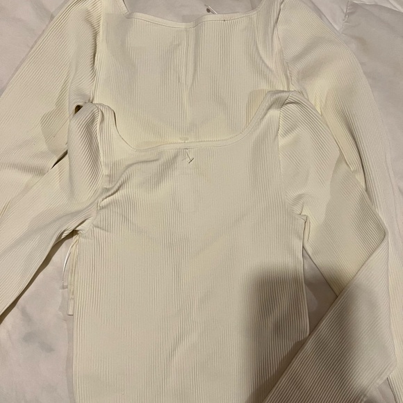 NWOT Free People Meg Seamless Ribbed Long Sleeve Cami in Ivory Sizes XS/S & M/L - Picture 10 of 10